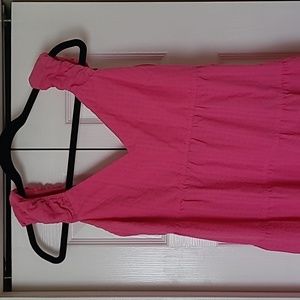 Cap sleeve midi dress with bow detail